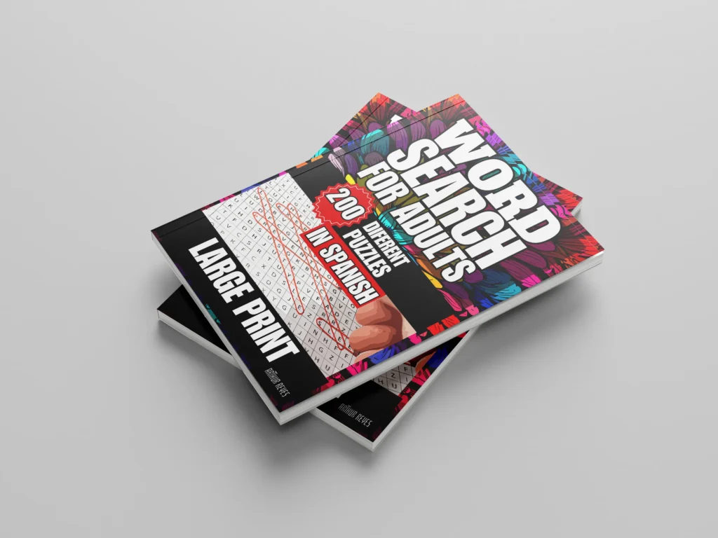 spanish word search book for adults