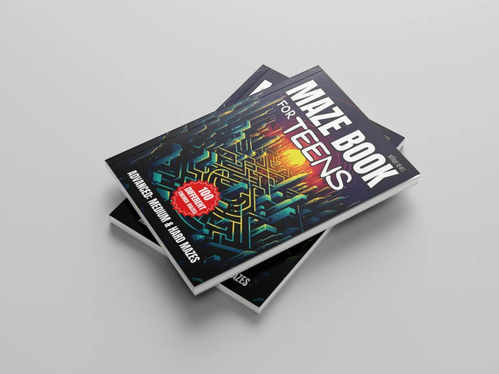Maze book for teens cover 2