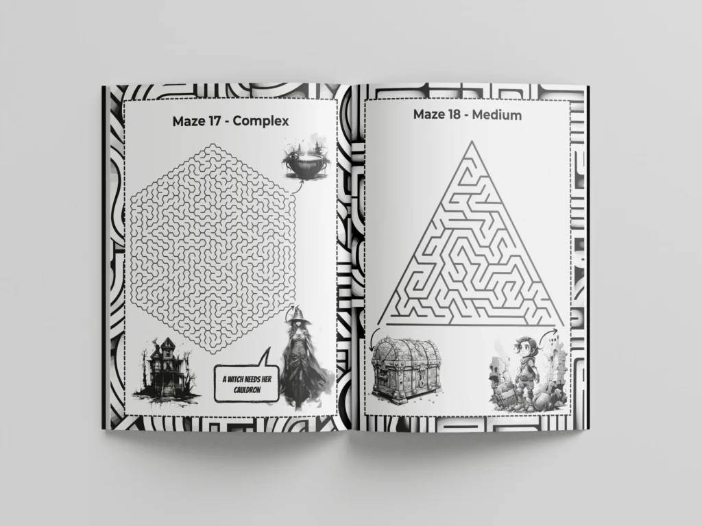 Maze book for teens p3
