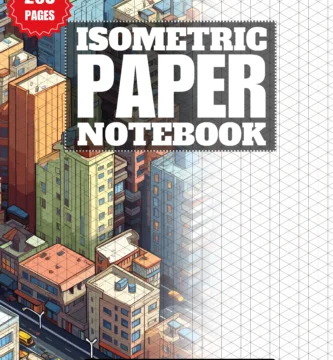 ISOMETRIC PAPER NOTEBOOK COVER