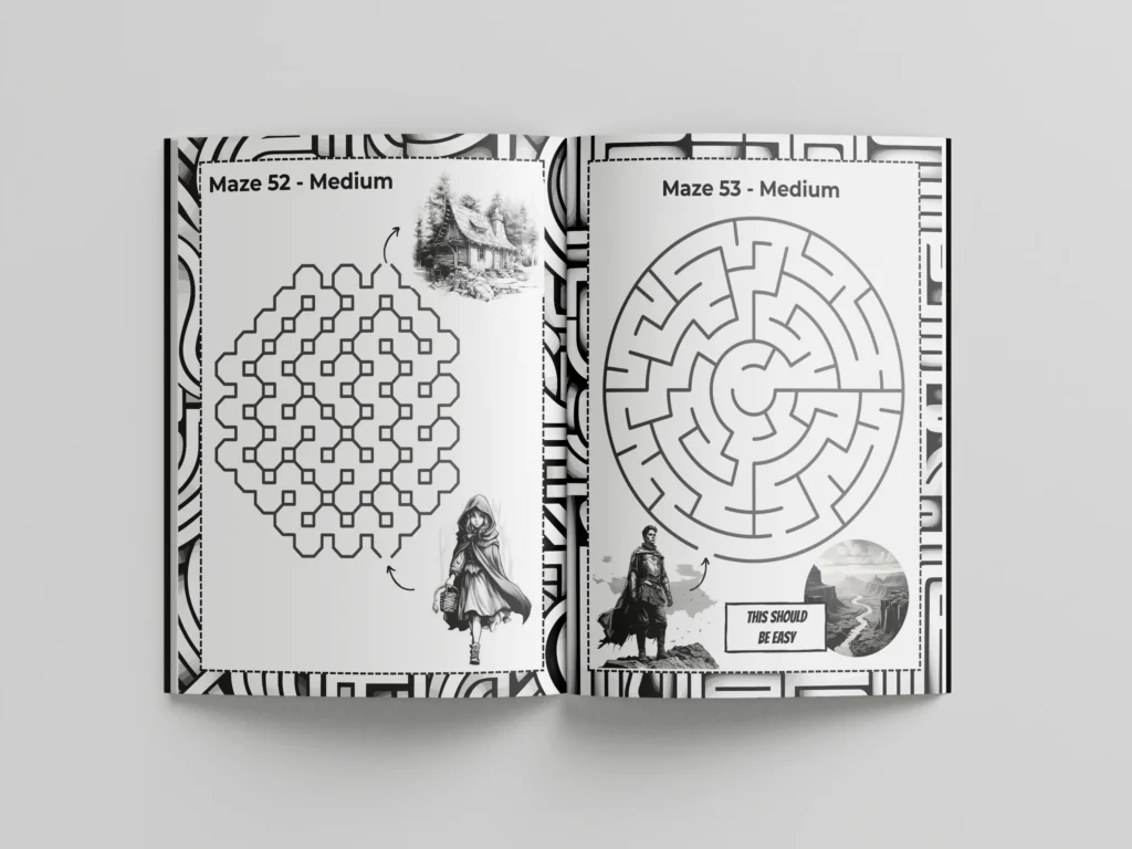 Maze book for teens p1