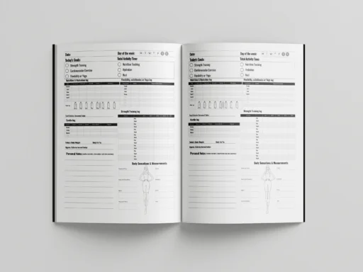 Workout log book for women p2