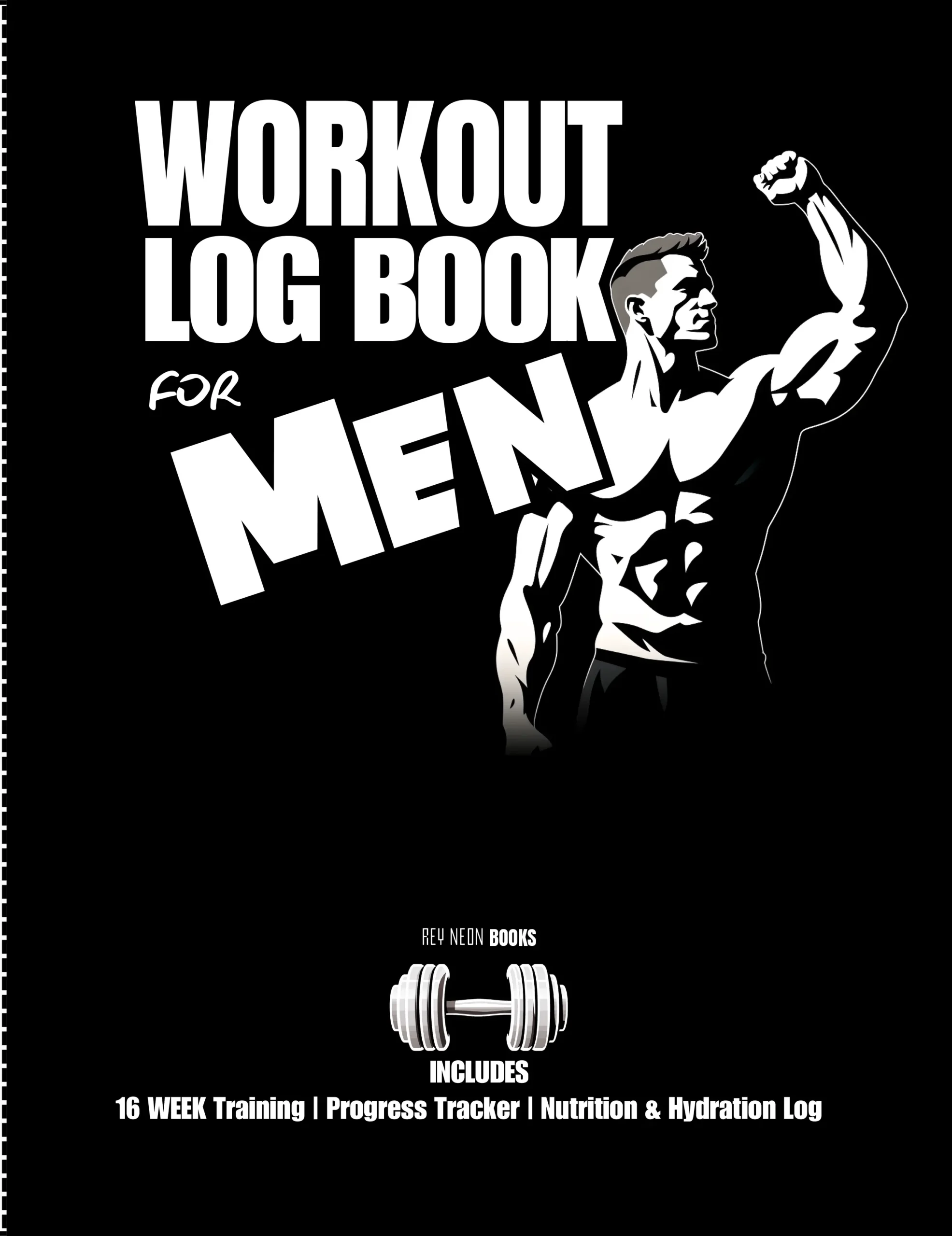 Workout Log Book for Men Cover